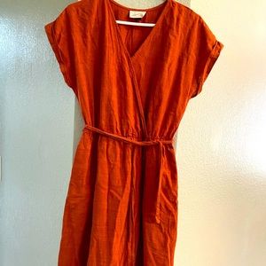 Burnt orange dress
